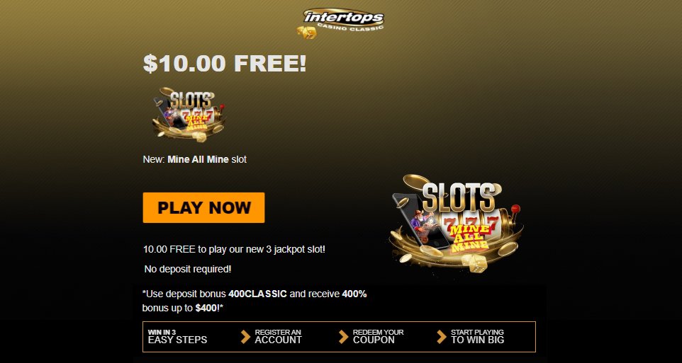 Intertops Classic Casino No Deposit Bonus Codes 2021