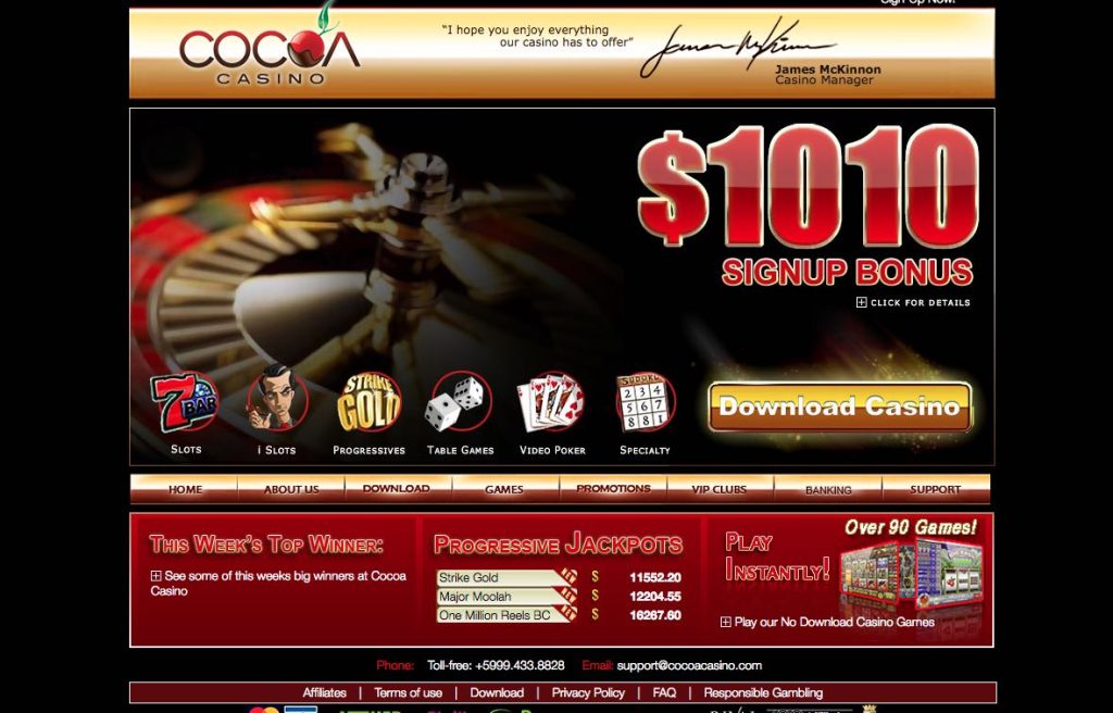 Cocoa Casino Review No Deposit Bonus Codes August 2018 Chinese